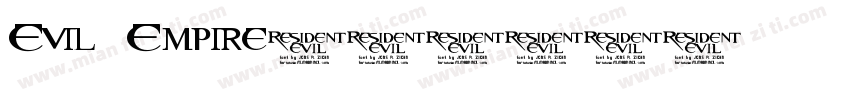 Evil Empire字体转换